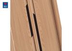 Eco Friendly Wood Polish Streak Wooden Door Elegant Wpc Wood Door For Bathroom