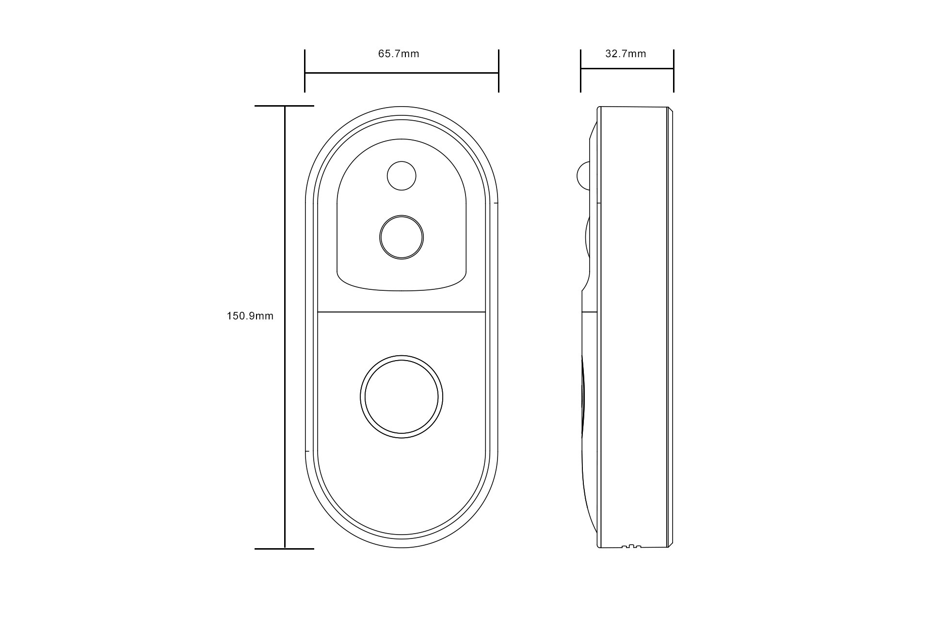 B50 Intelligent Mobile Video Wifi Smart Door Bell Flats Intercom