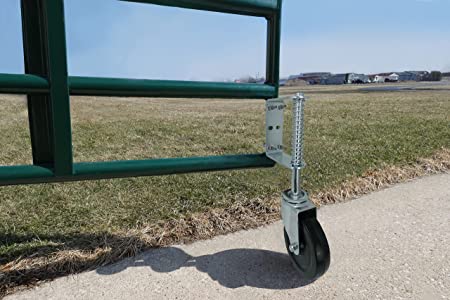 8inch Heavy Duty Sliding Spring Gate Wheel for Garden and Fence Gate Easy to Install