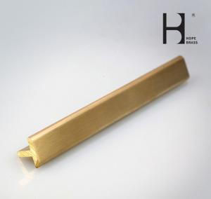 Quality Anti Corrosion Brass T Profile ISO9001 Metal T Shaped Tile Edging Trim wholesale