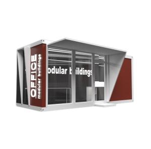 Quality Main Structure Galvanized Steel Square Tubes Outdoor Food Store Sentry Box Coffee Shop Clothing Container wholesale