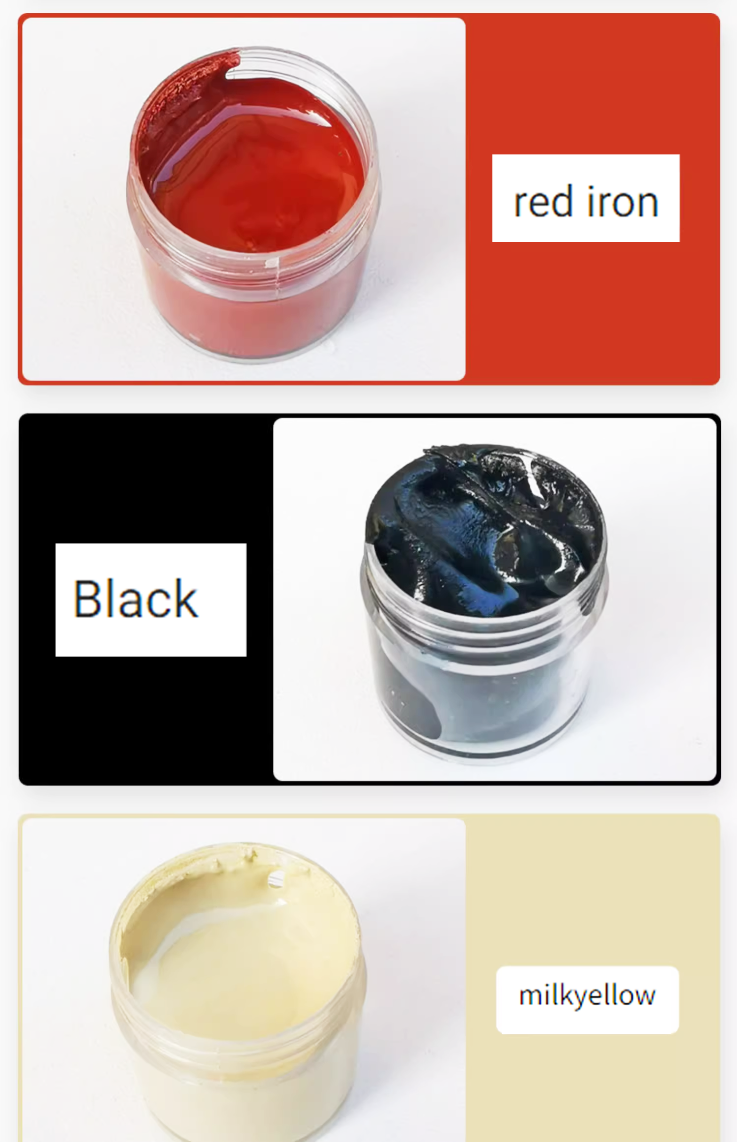 Anti Coagulation Yellow Epoxy Pigment For Mica Gel Color Mixing Paint