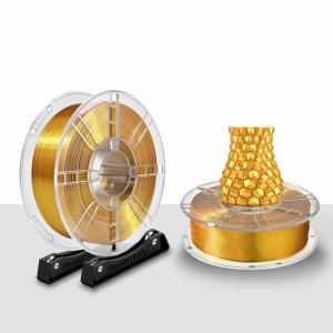 Quality 3d printer 1.75mm silk gold Coiled PLA Filament 3D Printing Filament wholesale