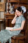 100% Silk 20MM Water flowers Fashion AOP Design for Women Dress