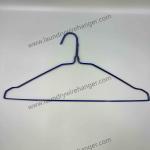16-inch Powder Coated White Laundry Wire Hanger for Dry Cleaners, 1.9mm Diameter