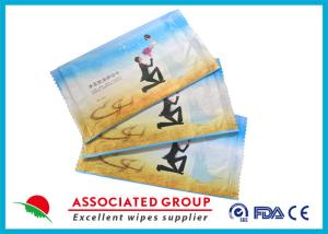 Quality 20 * 16cm Unscented Feminine Wipes Skincare Ingredients 10PCS / Bag 50GSM wholesale