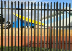 Quality Residential Use Steel Palisade Fencing 2750mm Width High Standard Pvc Coated Type wholesale