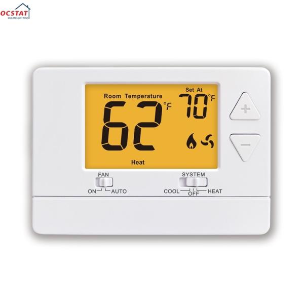 Riseem 24V 60Hz Non Programmable Air Conditioner Best Home Thermostat For HVAC
