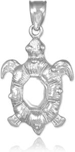 Quality With 925 Sterling Silver Sea Turtle Bead Charms Pendant Necklace wholesale