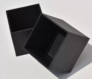 Quality Black Cardboard Black Square Box Paper Box Custom Cosmetics Tea Packaging Box wholesale