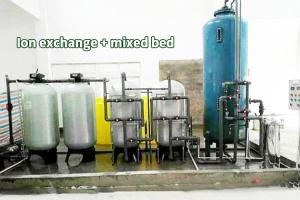 Quality 60HZ Deionized Water Systems , Mixed Bed Deionizer Bipass RO 1000LPH wholesale