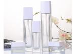 Smooth Neck Clear Empty Cosmetic Bottles 100ml Glass Lotion Bottle