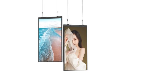 Ceiling Mounted 55-65 Inch High Brightness LCD Display for Indoor Retail