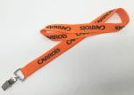 Safety Neck Lanyards / School Id Lanyards With Swivel Bulldog Clips