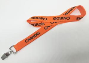 Quality Safety Neck Lanyards / School Id Lanyards With Swivel Bulldog Clips wholesale
