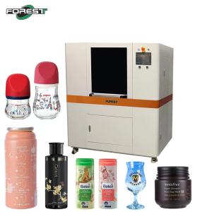 Quality 360 Degree Cylinder Uv Printer For Plastic Bottle Beer Cup Cosmetic Bottle wholesale
