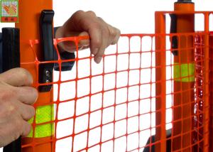 Quality Strong Orange Plastic Construction Fence , Warning Barrier Fence PE Material wholesale