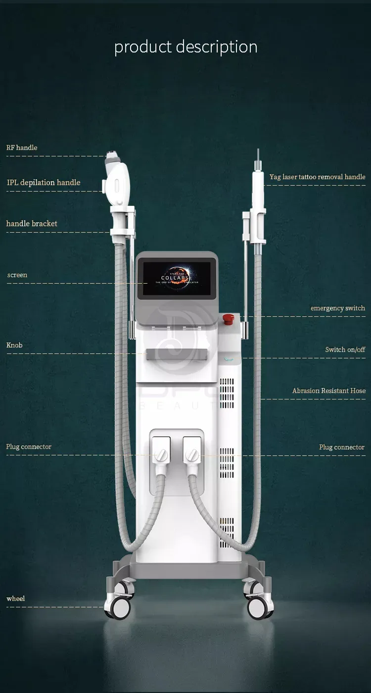 Good Quality Ice Semiconductor Laser Hair/Pigment Removal Beauty Machine Skin Whitening Anti-Aging