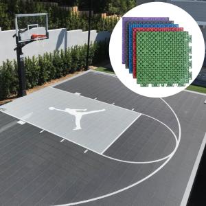 Quality Interlocking Pp Plastic Outdoor Basketball Half Court Sports Floor Tiles 3x3 wholesale