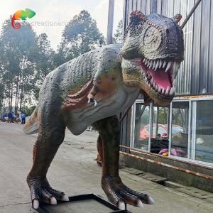 Quality Sunproof Fiberglass Animatronic T Rex Theme Park Dinosaurs Customized wholesale
