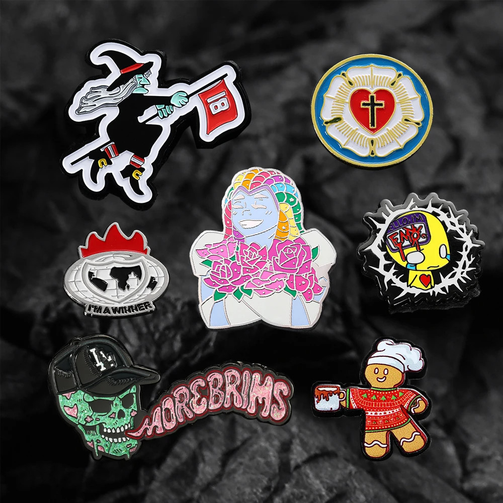 Custom Metal Epoxy Enamel Pin Lapel Pin Companies Logos Souvenir Name Tag Badge Pins For Suit Men