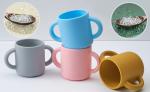 Infants Silicone Training Cup 2 Easy Grip Handles Baby Open Cup 5oz