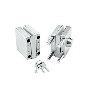 Quality Glass door locks LC-018, stainless steel 304 plate, finishing satin or mirror wholesale