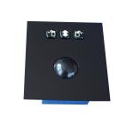 Black Industrial Trackball Pointing Device / kiosk trackball abrasion -