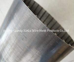 Quality Energy Saving Wedge Wire Wrapped Screens 4m Length Filter Rating 80% 1.0mm Slot wholesale