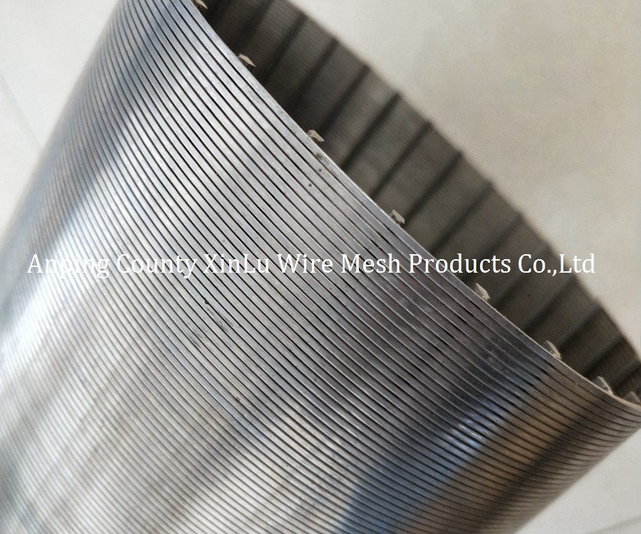 V Shape Wire Wrapped Screens Intake Well SS Wire Mesh Screen 6m Length