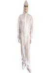 Non Toxic Hooded Throw Away Overalls Anti Spray For Healthcare Setting