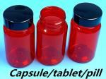 100ml Pet Red Pharmaceutical Prescription Pill Container Bottle Supplement