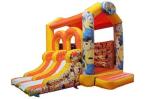 Minions Commercial Bounce House Slide Combo In 5x4.5x4m / Customized Size