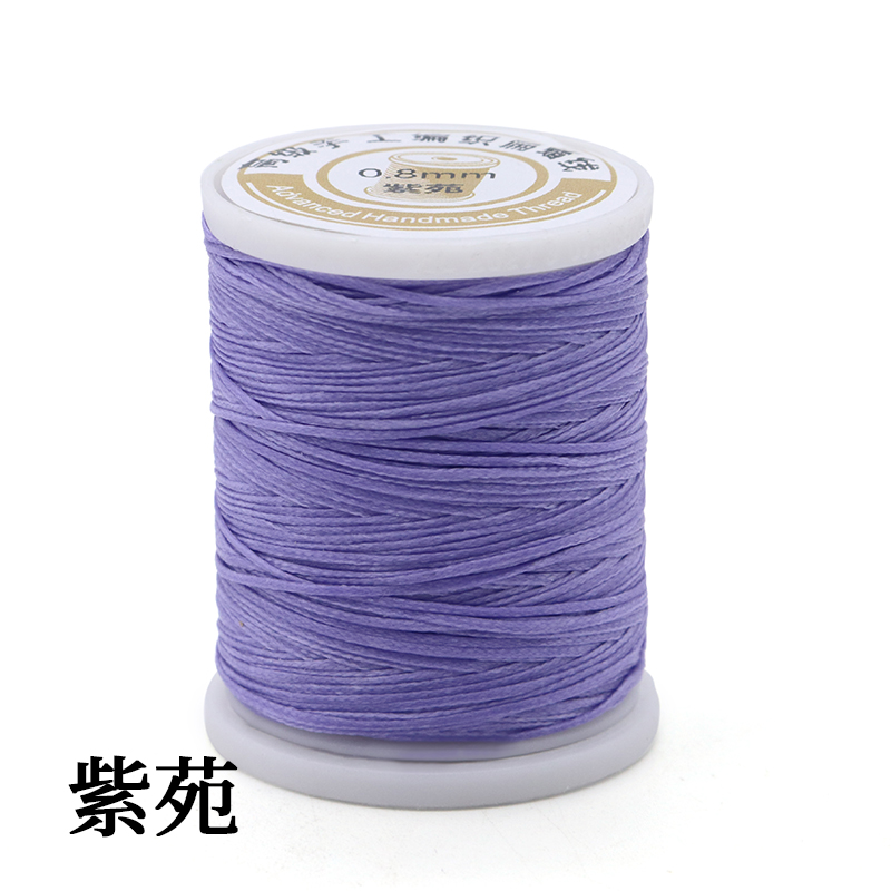 Crochet Bracelet Thread 0.8mm Strong and Durable Spun Wax Thread for Hand-stitched Knitting