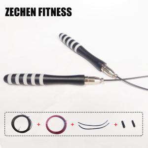 Quality Adjustable Crossfit Jump Rope Black High Speed Self Locking Bodybuilding wholesale