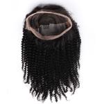 Full Lace Curly Human Hair Wigs Medium Size For Black Women , 130% Density