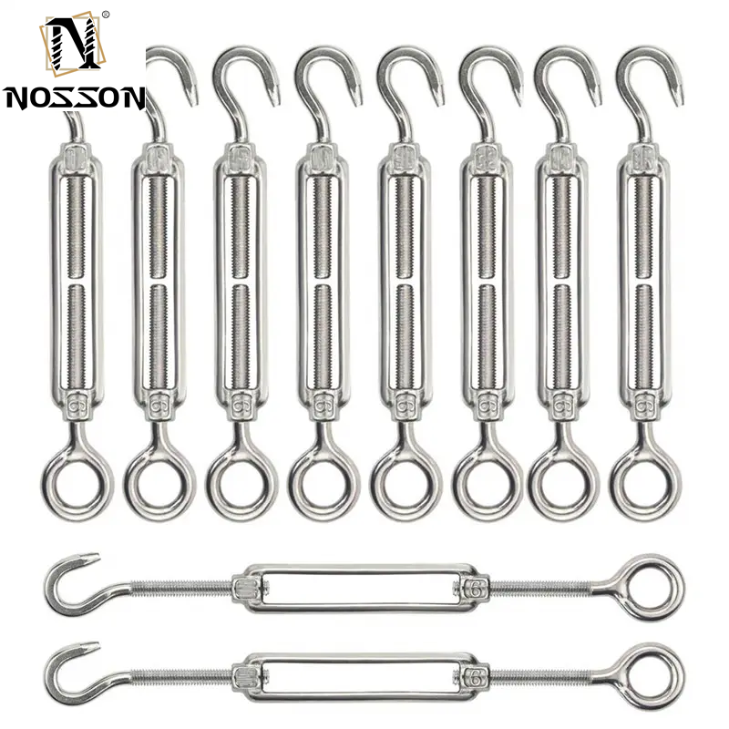 Water Treatment Stainless Steel Closed Body Turnbuckle M16 M2 M24 for Shandong Buy Jis F7020 M4 Marine Eye Eye Hand Wheel