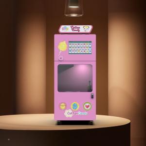 Quality Multiple Color Flower Automatic Cotton Candy Vending Machine 600-2500W wholesale