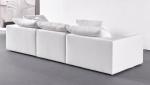 BN Italian Furniture Large Seat Deep Fabric Sofa Sailboat Living Room Corner