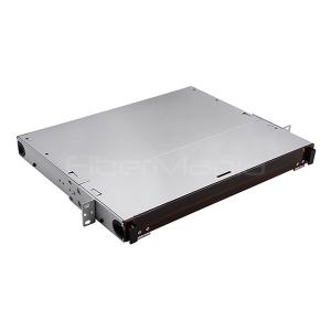 Quality Silver Fiber Optic Distribution Panel Rack Mount 1U 19 Inch 3 LGX SC Adapter Panel wholesale