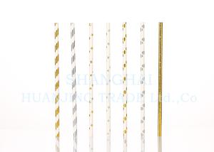 Quality Disposable Metallic Paper Straws With Food Safe Ink Non Toxic And Harmless wholesale