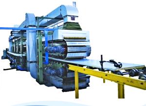 China 8m/Min Polyurethane Sandwich Panel Manufacturing Line 300KW on sale