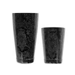 Black Plated Stainless Steel Cocktail Shaker 18OZ For Christmas Present