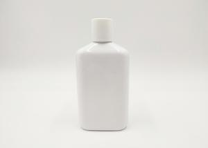 Quality Filp Top Cap Pet Cosmetic Bottle , Cosmetic Squeeze Bottles Flat Shape wholesale
