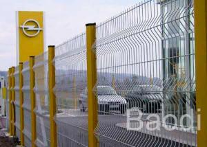 Quality Courtyard Metal Mesh Fence Panels , Vinyl Coated Welded Wire Fence For Industry Zone wholesale