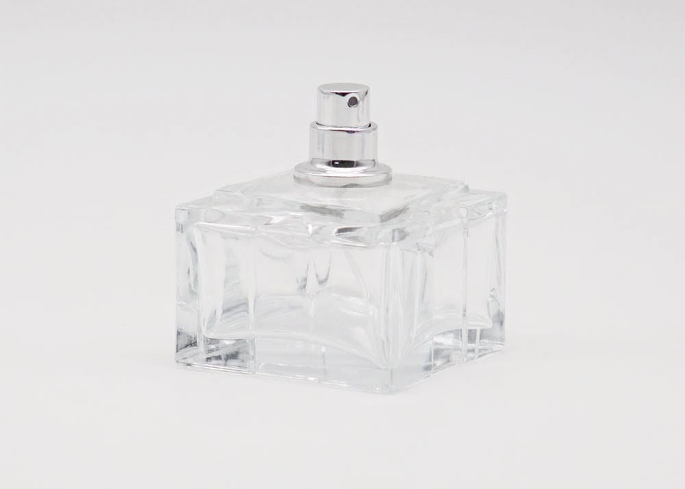 FEA15 Square Luxury 100ml Cologne Bottle , Custom Made Perfume Bottles