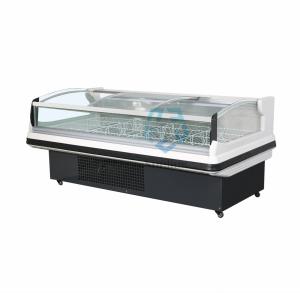 Quality Supermarket Glass Door Chest Freezer Air Cooling 2 To 8 Degree wholesale