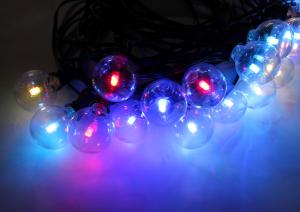 China Waterproof RGB 25ft G40 Outdoor String Lights Plastic Bulbs on sale