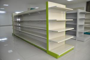 Quality Indoor Outdoor Metallic Supermarket Display Shelf Light Duty SGL-G-009 wholesale