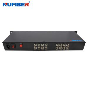 Quality CCTV 16CH HD 1080P Optical Video Converter Single Fiber Single Mode 1310 / 1550nm FC wholesale